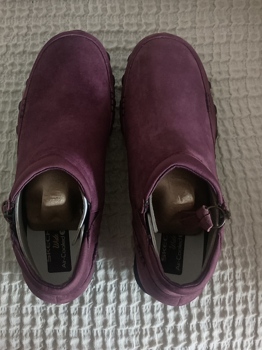 Skechers Women's Ankle Booties in Burgundy Suede